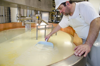 Décaillage fromage comté étape 1